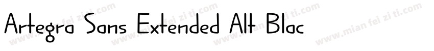 Artegra Sans Extended Alt Black Ita字体转换